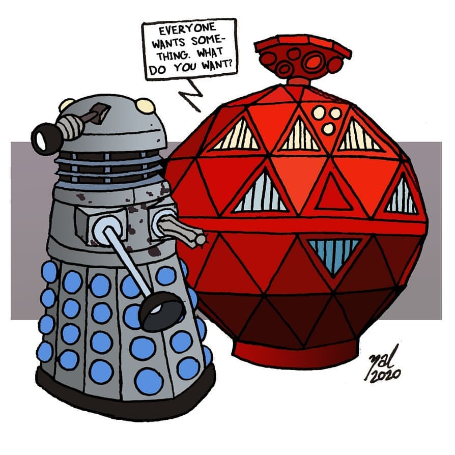 11 December: "Keep your friends close... #Daleks! 🖌️ by zal_arts (Instagram) #FanArtFriday"[4]