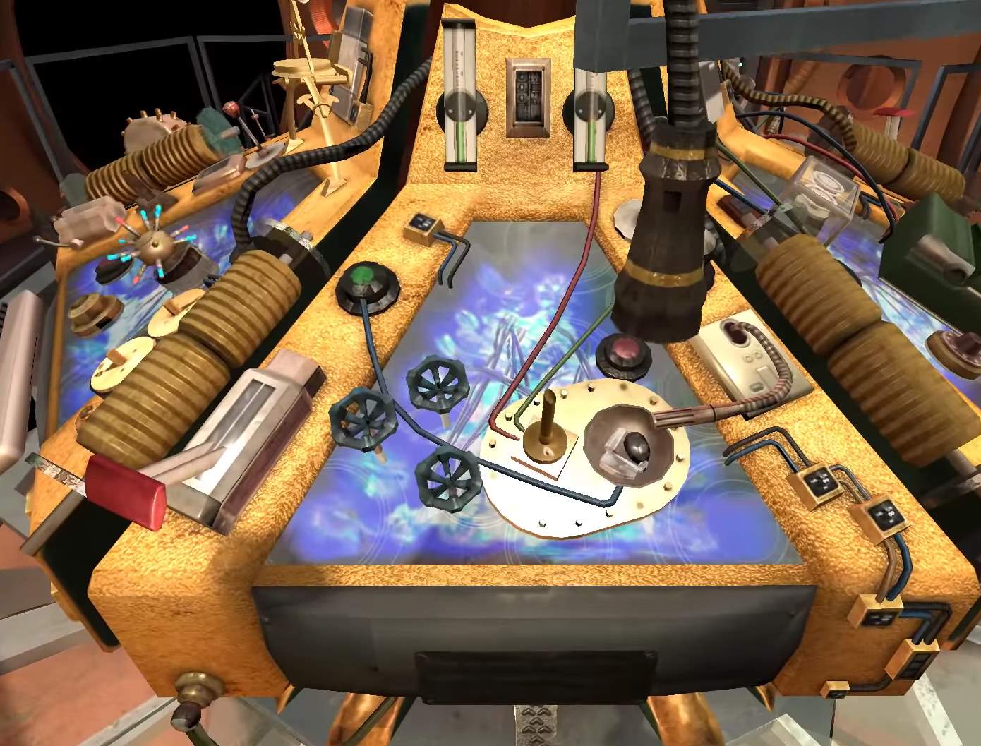 Diagnostic panel of the TARDIS console. (GAME: TARDIS [+]Loading...["TARDIS (video game)"])