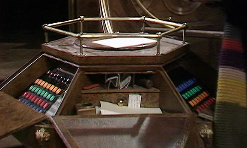 The console in the secondary control room. (TV: The Deadly Assassin [+]Loading...["The Deadly Assassin (TV story)"])