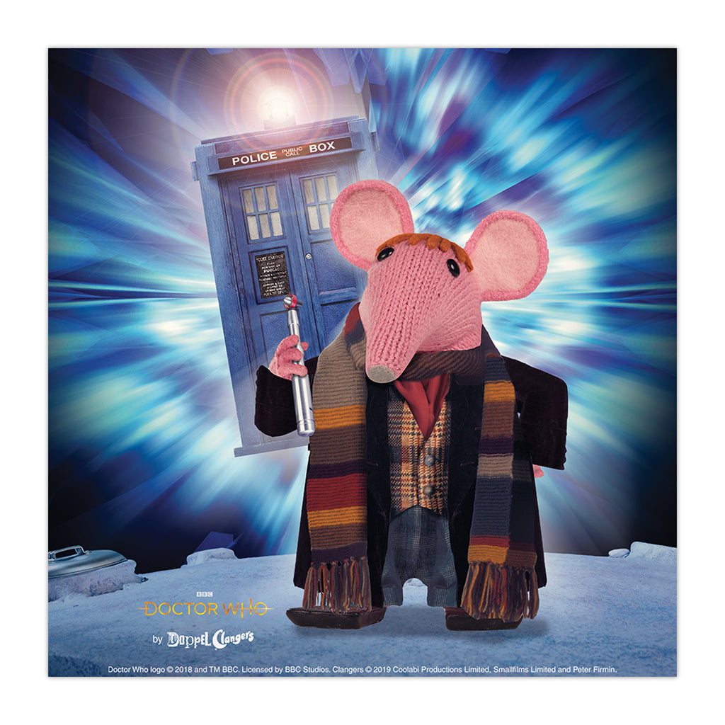 DoppelClangers - Fourth Doctor Square Art Print[21]