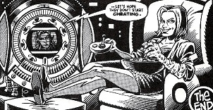 Izzy plays video games on the Time-Space Visualiser. (COMIC: Happy Deathday [+]Loading...["Happy Deathday (comic story)"])