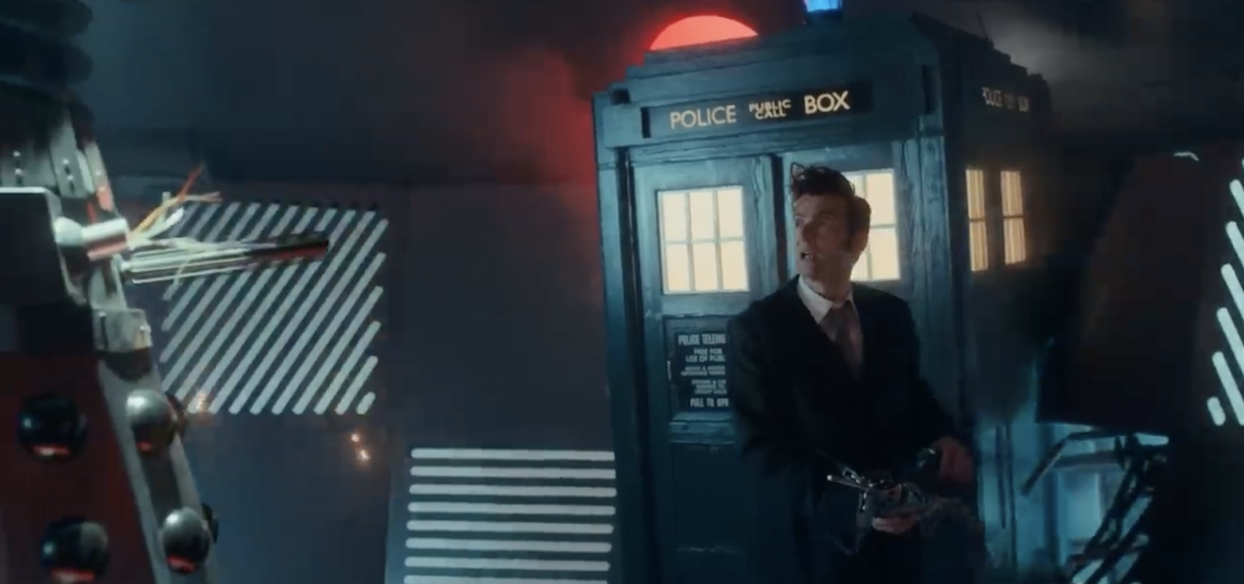 The Fourteenth Doctor realises what the TARDIS hit. (TV: Destination Skaro [+]Loading...["Destination Skaro (TV story)"])