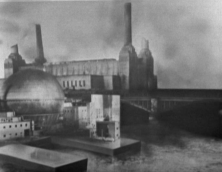 The original model shot of Battersea Power Station