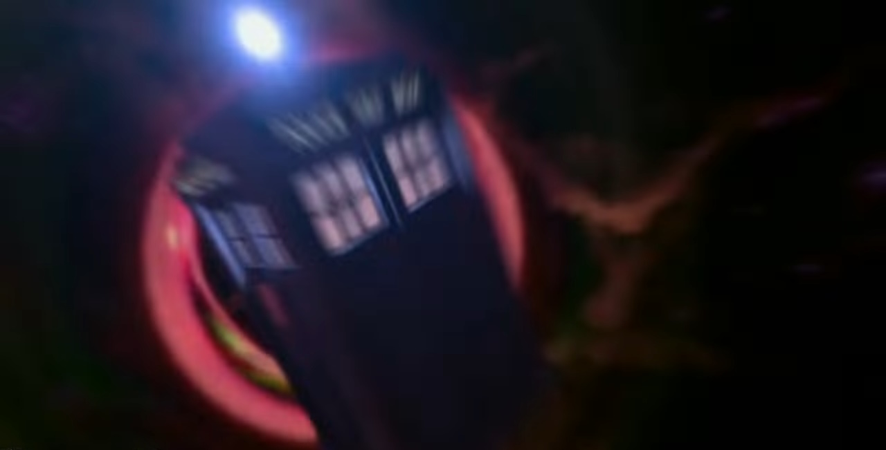 The TARDIS continues flying through the Time Vortex. (TV: Untitled [+]Loading...["Untitled (Disney XD TV story)"])
