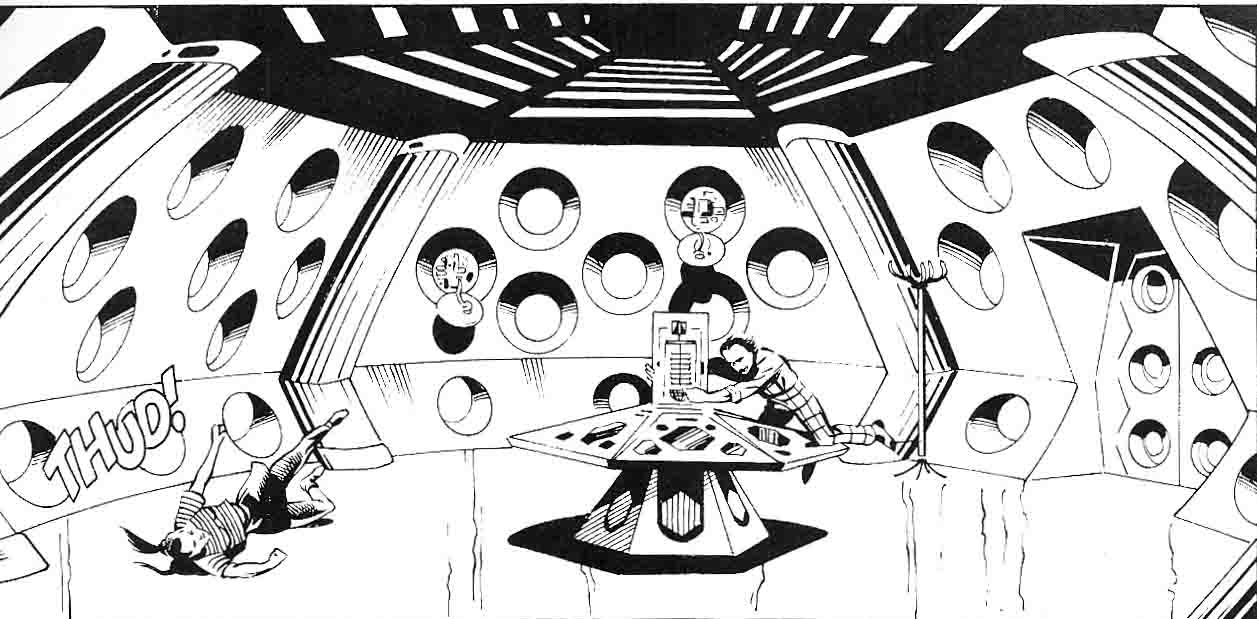 The redesigned control room the Seventh Doctor used later in his life. (COMIC: The Chameleon Factor [+]Loading...["The Chameleon Factor (comic story)"])