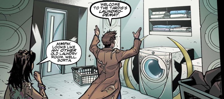 The TARDIS laundry room. Laundro-Room of Doom [+]Loading...["Laundro-Room of Doom (comic story)"])