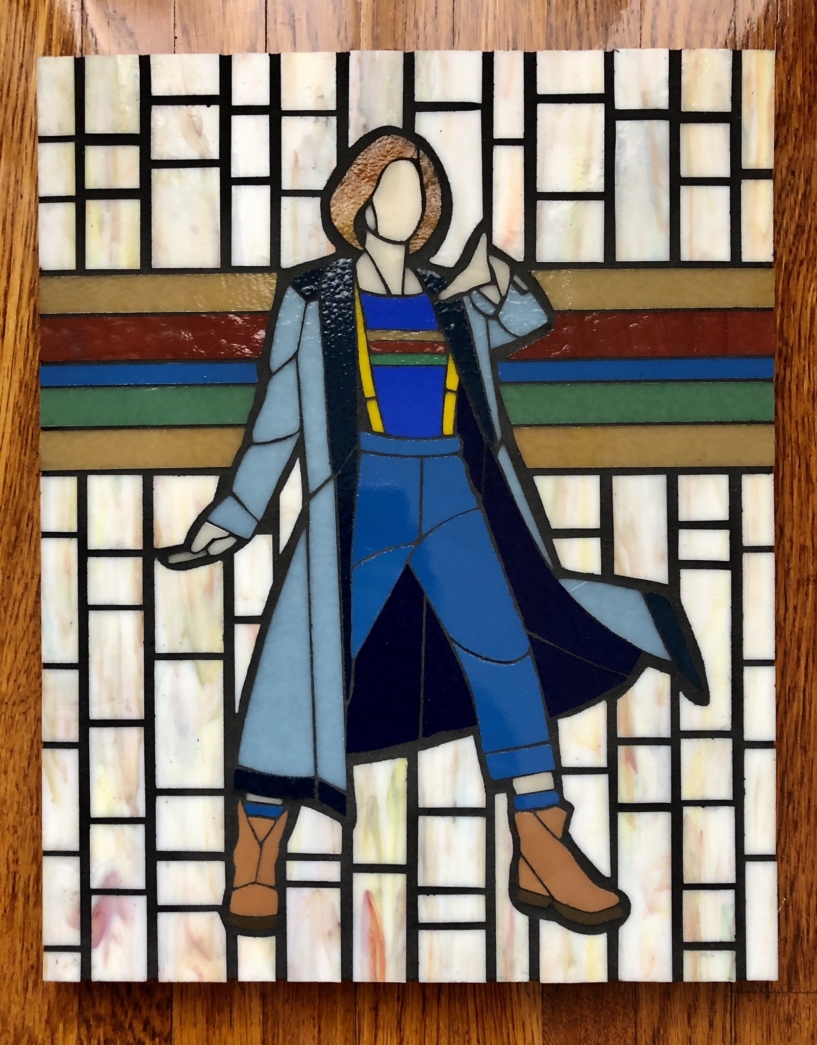 15 October: "Some amazing stained glass mosaic art for #FanArtFriday! 💎 🖌️: @katjetson"[23]