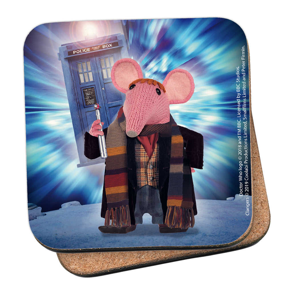 DoppelClangers - Fourth Doctor Coaster[12]