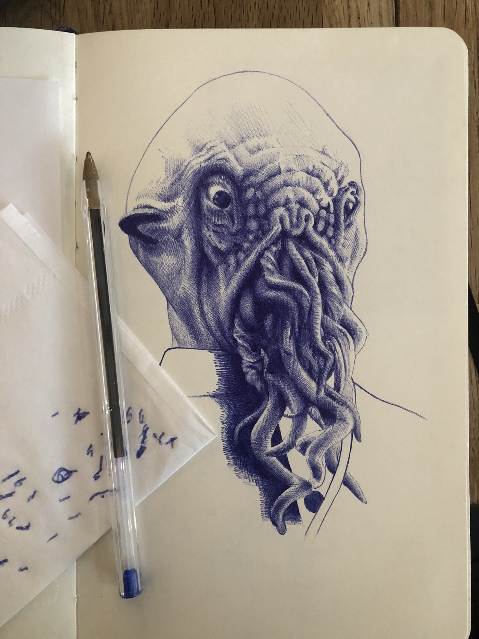 23 September: "Nothing odd about this excellent Ood! #FanArtFriday 🖊️: @BethanApple"[44]