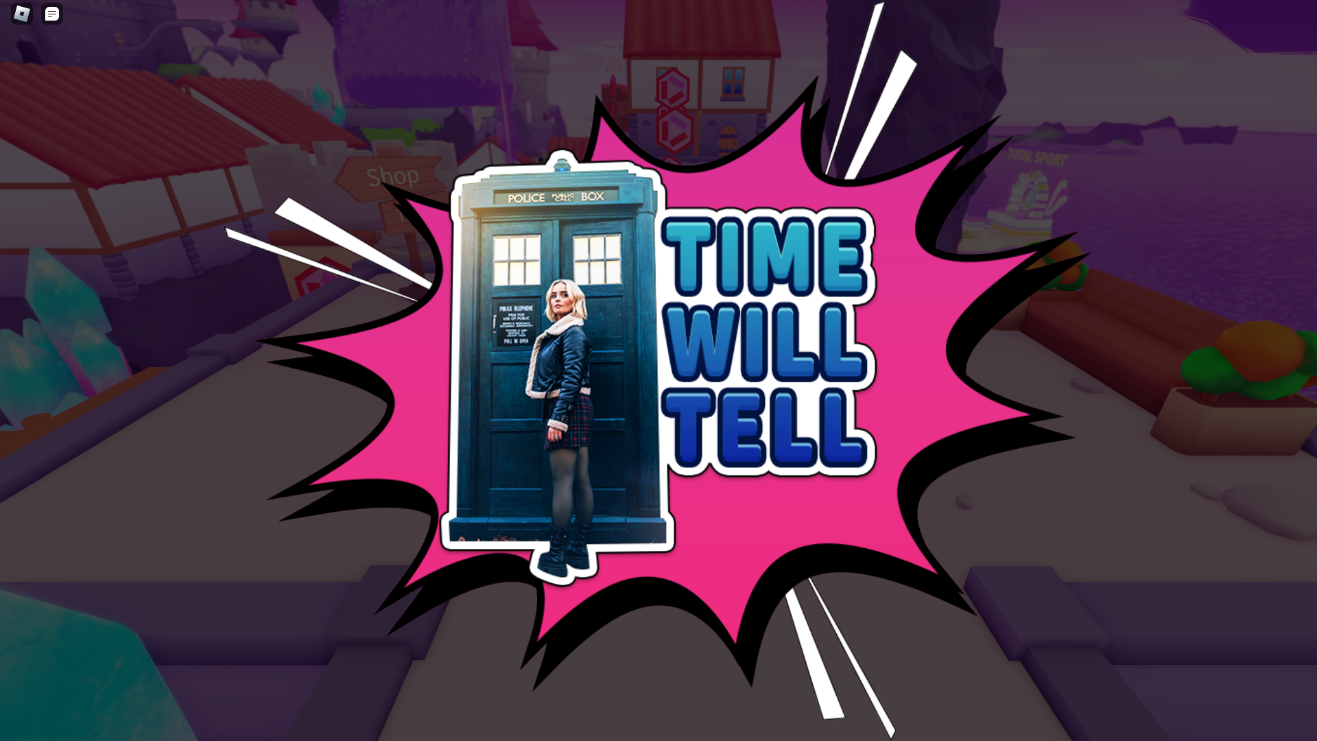 "Time Will Tell" sticker.