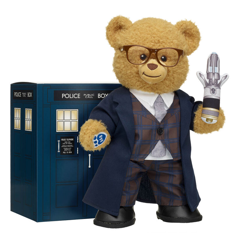 The Fourteenth Doctor bear with shoes.
