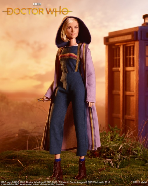 Promotional photo of the Thirteenth Doctor Barbie doll.[1]