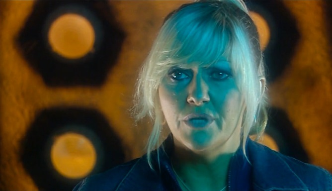 Jackie in the TARDIS. (TV: Army of Ghosts [+]Loading...["Army of Ghosts (TV story)"])