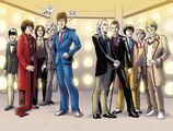 The Doctor's ten incarnations appear together.jpg