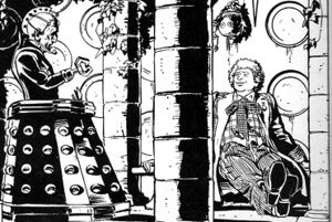Sixth Doctor Davros in TARDIS Up Above the Gods.jpg