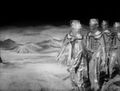 Cybermen advancing across the Moon's surface - Episode 4
