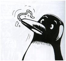 Frobisher eats a worm.jpg