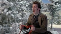 The Doctor at the controls of his "sleigh"