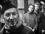 The Doctor speaks to Ian Chesterton and Barbara Wright. (TV: "An Unearthly Child")