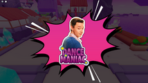 Sticker of Nicholas: "Dance Maniac".