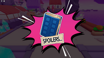 Sticker of River Song's diary: "Spoilers...".