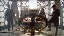 The Tenth Doctor's TARDIS adopts the War Doctor's interior design as it compensates for the three Doctors. (TV: The Day of the Doctor [+]Loading...["The Day of the Doctor (TV story)"])