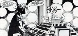 Frobisher hijacks the TARDIS. (COMIC: The Shape Shifter)