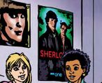 A poster for Sherlock, featuring Sherlock Holmes and John Watson. (COMIC: Killer App [+]Loading...["Killer App (comic story)"])