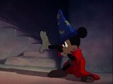 Mickey Mouse in The Sorcerer's Apprentice.