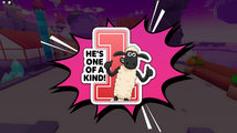 Sticker of Shaun: "He's One of a Kind!".