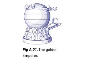 Golden Emperor in Dalek Combat Training Manual.jpg