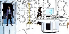 The Eleventh Doctor in the First Doctor's TARDIS. (COMIC: Hunters of the Burning Stone [+]Loading...["Hunters of the Burning Stone (comic story)"])