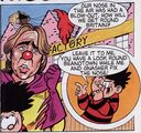 Dennis the Menace offers to help Ross.