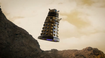 The Dalek in the air.