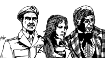 Liz with the Brigadier and the Third Doctor in 43 A.D. Britain, one of the possible party configurations for GAME: The Legions of Death [+]Loading...["The Legions of Death (game)"].