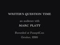 Writer's Question Time