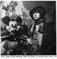 A promotional image of the Doctor and Mickey Mouse, printed alongside the Radio Times programme listing.