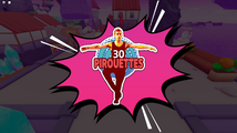 Sticker of TBA: "30 Pirouettes".