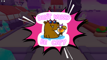 Sticker of a capybara: "Don't Worry Be Capy".