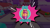 Sticker of TBA: "On Pointe".