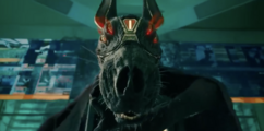 Close-up of Sutekh's snout after he finishes roaring.