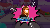 Sticker of Donna Noble: "Oi, watch it Spaceman".