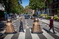 The Doctor and Clara on Abbey Road