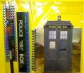 39 Stationery: TARDIS themed notepad, ruler, pencil and eraser