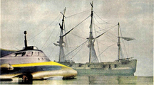 Stingray in front of the "Ghostly Galleon". (PROSE: Ghost Ship Hunted! [+]Loading...["Ghost Ship Hunted! (short story)"])