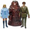 Jo, the Brigadier and Gel Guard from TV: The Three Doctors