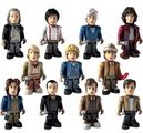 Character Building 50th Anniversary figures, including blue coat Sixth Doctor