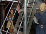 Liz and the Doctor ambush an Auton.