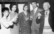 The original cast of Doctor Who with producer Verity Lambert