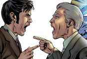 Four Doctors Ten and Twelve argue.jpg